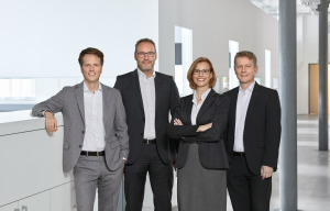Felix Mathiowetz, Michael Ganter, Bettina Zimmermann, Bernhard Früh. Foto: Ganter Interior GmbH