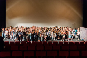 Gruppenfoto bei der Abschlussveranstaltung im Cinemaxx