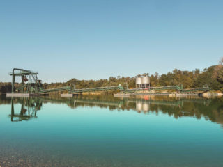 Knobel-Bau, Baggersee Hartheim, neztwerk südbaden