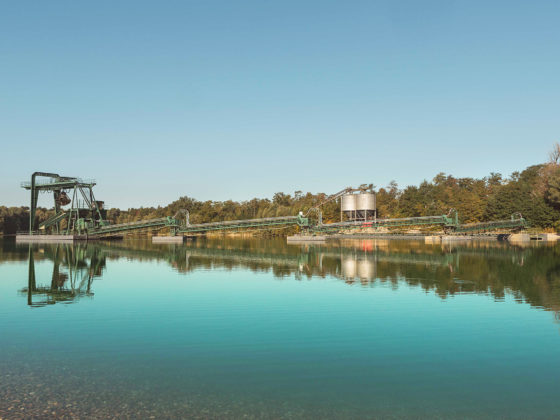 Knobel-Bau, Baggersee Hartheim, neztwerk südbaden