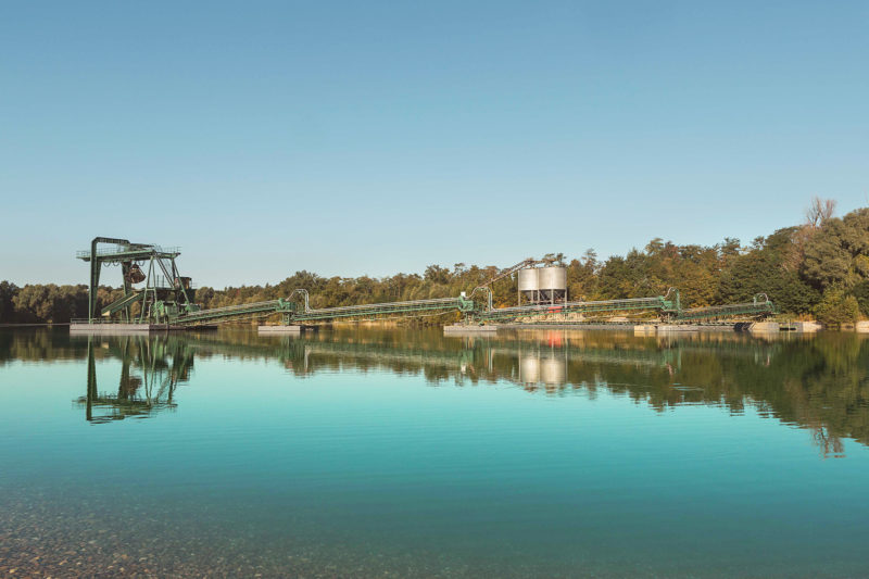 Knobel-Bau, Baggersee Hartheim, neztwerk südbaden