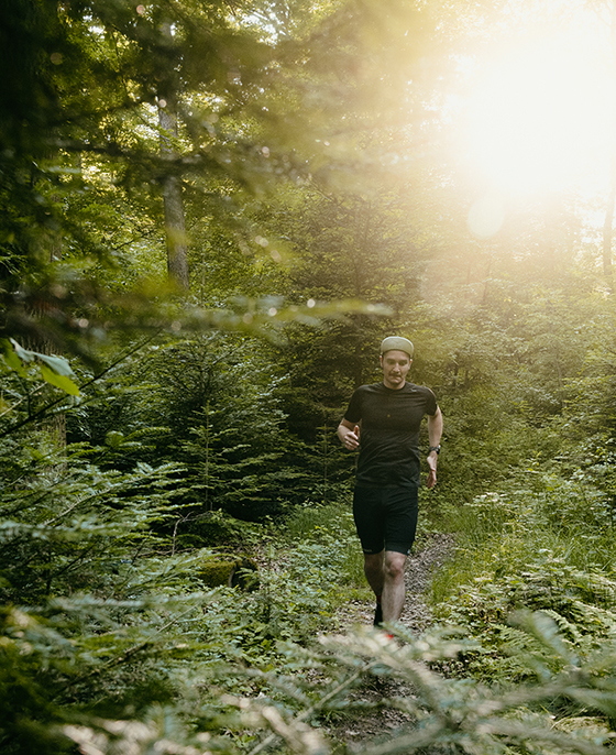 Sport im Freien, Rennen im Wald