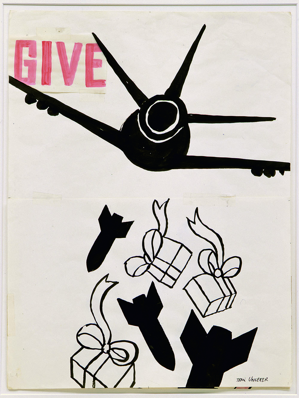 Give, Variante zum Plakat gegen den Vietnamkrieg, 1967 © Tomi Ungerer