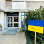 Marienheim in Balmbach mit ukrainischer Flagge