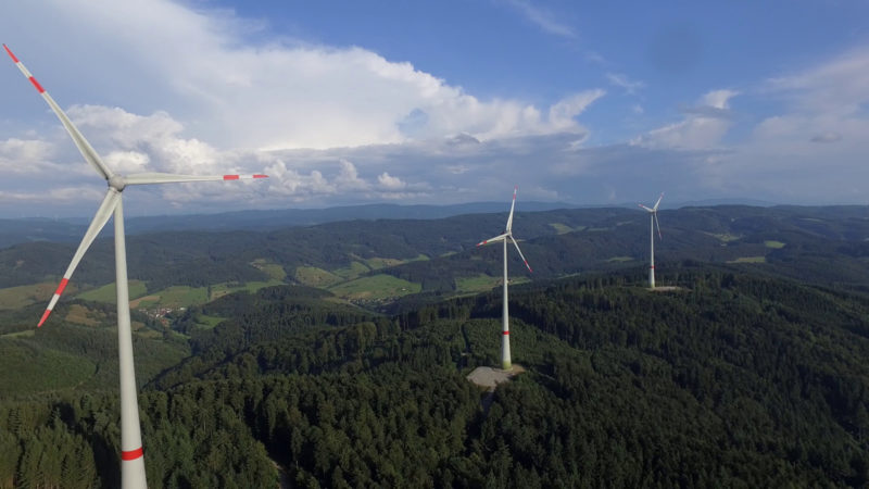 Windrad im Schwarzwald