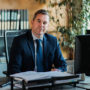 Johannes Bliestle am Arbeitsplatz