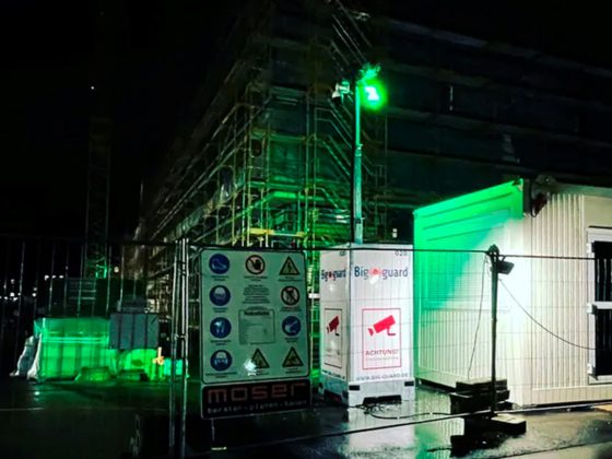 Videoüberwachungssystem Big guard von Protec Dienstleistungen im Einsatz.