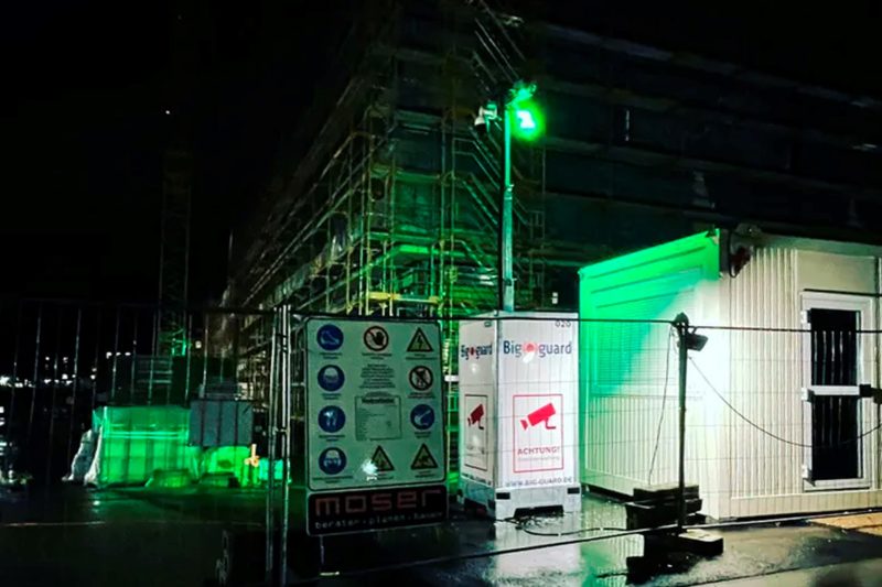 Videoüberwachungssystem Big guard von Protec Dienstleistungen im Einsatz.