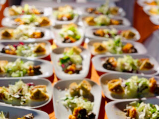gerichtete Teller Business Catering