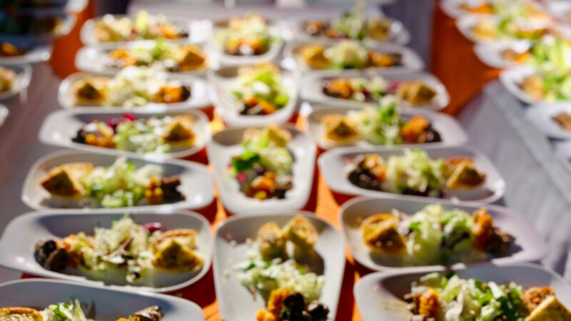 gerichtete Teller Business Catering