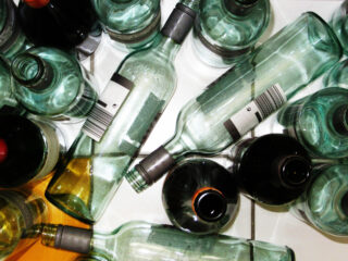 leere Weinflaschen