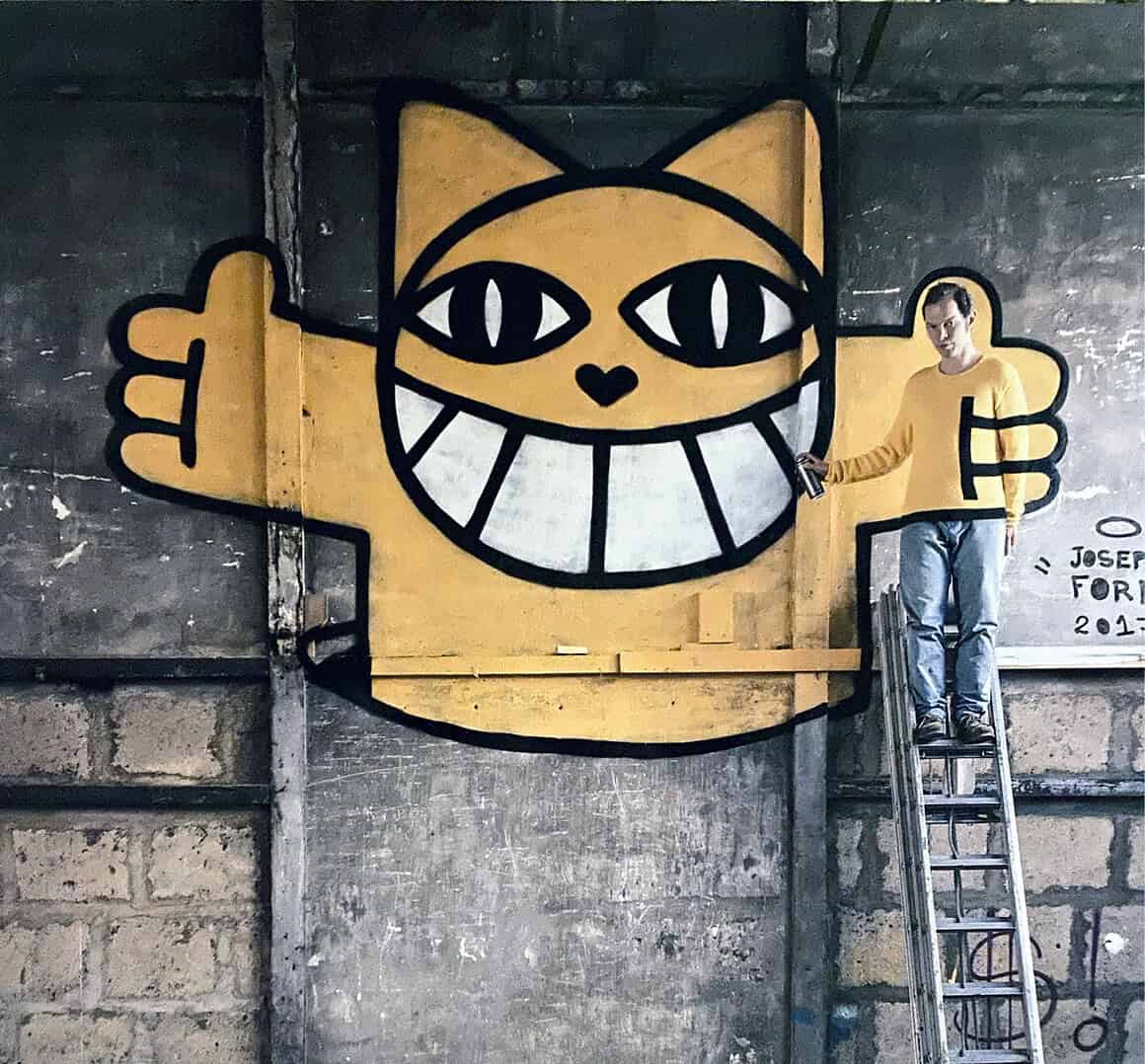 Graffiti von M. Chat fotografiert von Joseph Ford