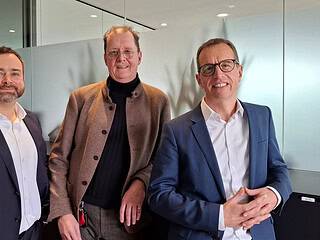 Rechtswalt Michael Schneider, Unternehmensberater Bernhard Gehri, Vermögensberater Mathias Lebtig und Notar Alexander Vivell (von links).