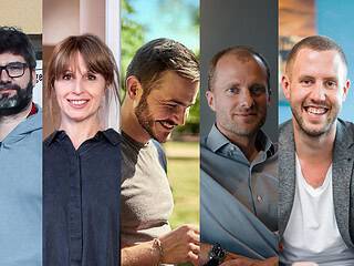 Haben im Jahr 2020 ihr Unternehmen gegründet: Abda und Michael Hitz, Raquel Neubig, Marco Gutjahr, Maximilian Wagner und Andreas Müller (von links).