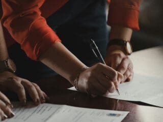 Vertragsunterzeichnung