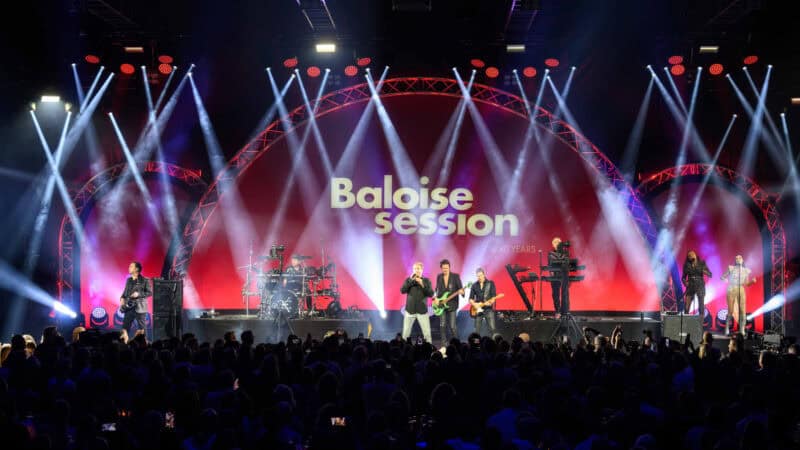 Duran Duran beim Autritt in Basel Festival Baloise Session