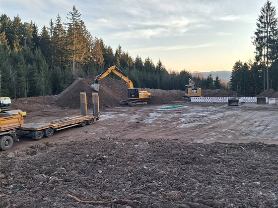 Baustelle auf dem Bildstock