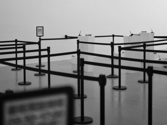 Wartebereich mit Abgrenzungen