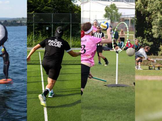 Wingfoiling, Padel, Quad- und Spikeball.