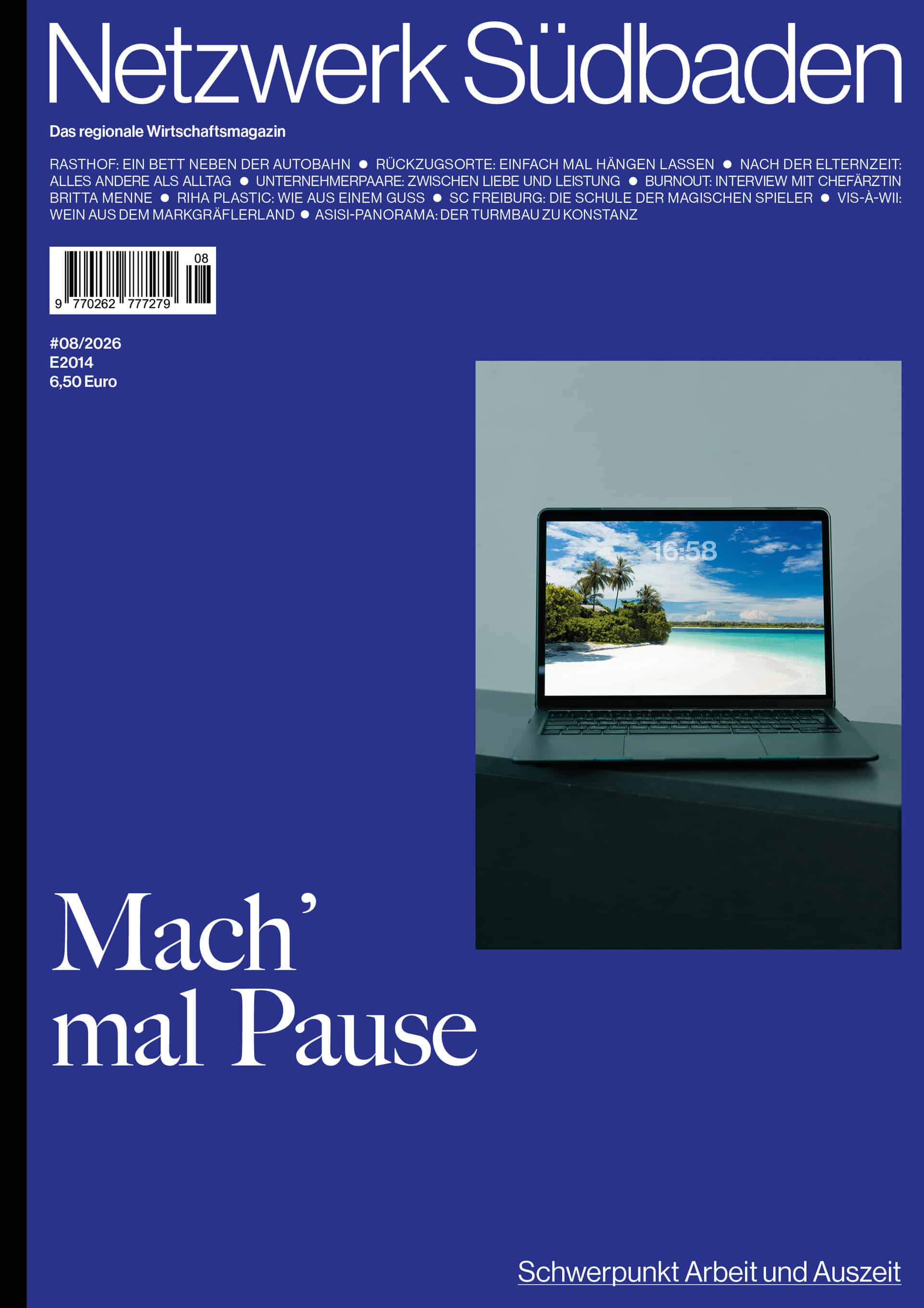 Cover NWS 08/2026 Arbeit und Auszeit